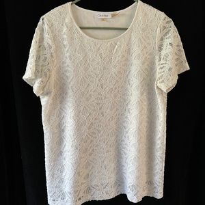 Calvin Klein Look Hot Top Ladies White Medium